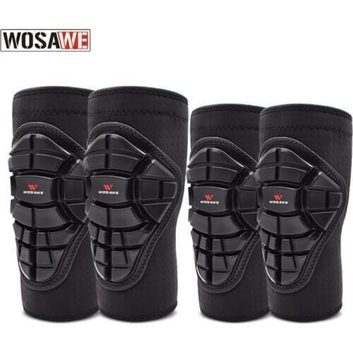 WOSAWE 4Pcs Kids Motorcycle Suits Protector Elbow Knee Pad Set 4-14 Year Child Ski Scooter Skateboarding Hockey Roller Bike Kit