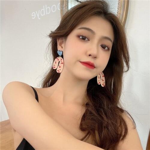 Boucle Oreille Femme Earrings 2021 Trend Earrings for Women Fashion Resin Earrings Kolczyki Damskie