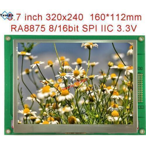 5.7 inch320x240 TFT lcd module display RA8875 8 16bit mcu IIC I2C SPI 54pin LT057D