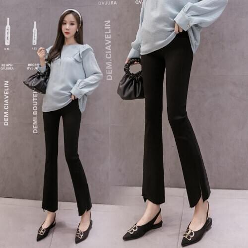 83061# Maternity Pants Spring Autumn Slimming Elastic Waist Belly Support Pants Maternity Leggings Maternity Trousers