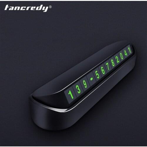 Car Parking Card Car Phone Number Plate Stickers Temporary Car Park Stop In Car-styling Automobile Accessories Parking Assitance