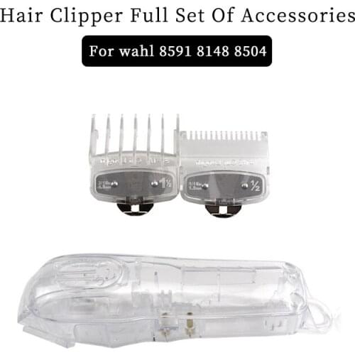 Barbershop Cordless Hair Trimmer Replacement Attachments Set Transparent Hair Clipper Cover Lid Kit Clear Hair Clipper Cover