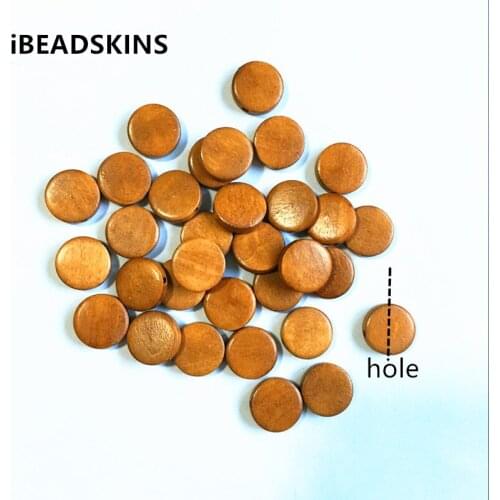 New arrival! (choose color) 15mm 400pcs/lot Environmental Paint coin-shape Wood beads for jewelry DIY making( desgin as shown)