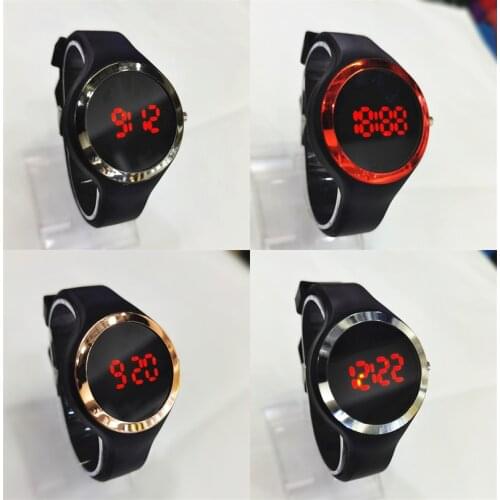 Sport Digital Watch Women Men Round LED Watch Silicone Electronic Watch Womens Watches Clock Relogio Feminino Digital Reloj