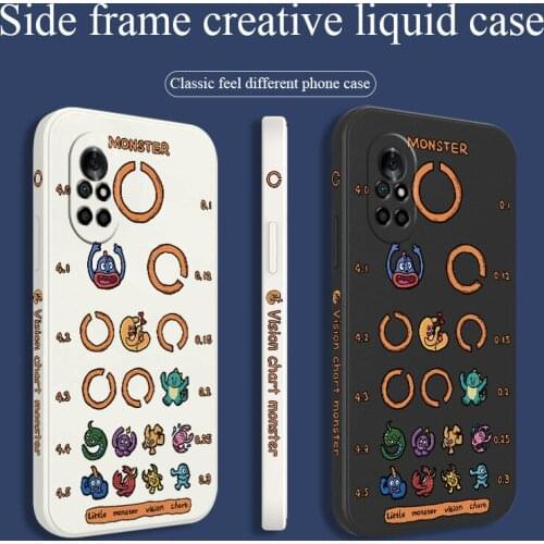 Inverted Monster Phone Case For Huawei Nova8 8Pro 8SE Nova 7 7Pro 7SE 6 6se 5 5Pro 5Z 5I 5Ipro 5T 4 4E Silicone Cover