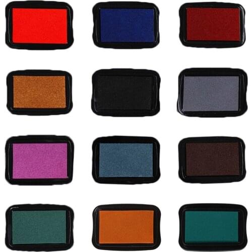 Handmade DIY Water Based Scrapbooking Ink Pad for Rubber Stamps Printing Wood Dropship