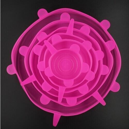 Dropshipping 6/12/18pcs Silicone Bowl Cover Cap Silicone Stretch Universal Lids Pan Cooking Food Pot Cover Kitchen Accessories