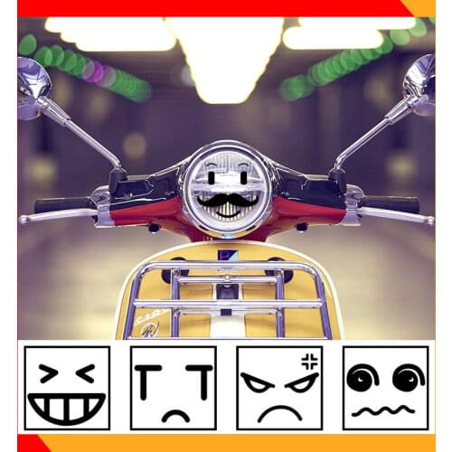 Expression Motorcycle Car Headlight Decal Stickers For Vespa PIAGGIO GTS GTV LXV LT PX 50 125 150 250 300ie Sprint Primavera