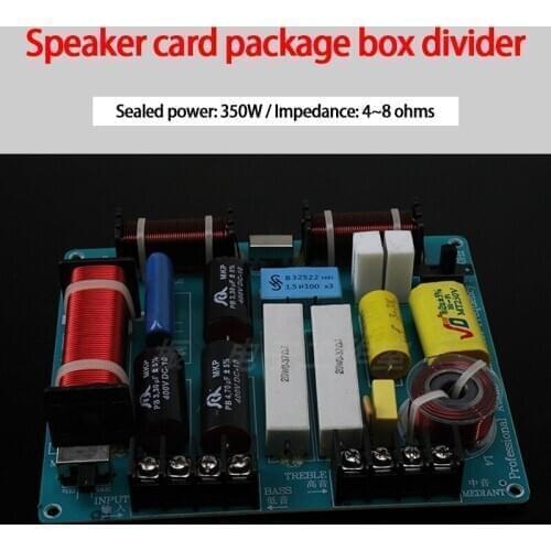 KYYSLB 350W 4~8 Ohm Speaker Frequency Divider Three-way Card Package Box Frequency Divider KTV Stage Speaker Frequency Divider
