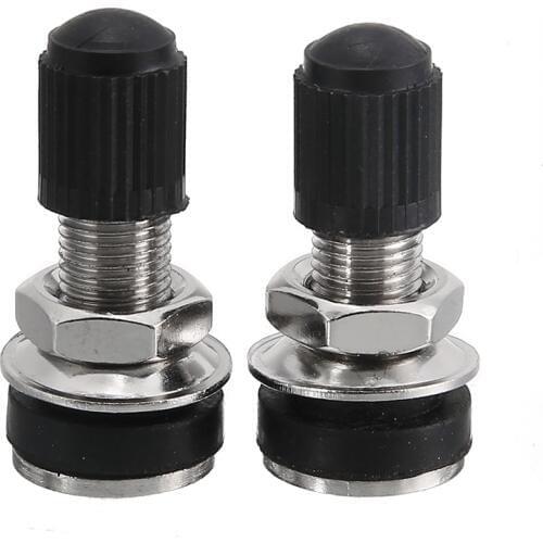 2pcs Metal Tyre Valve Bolt In Stem Tire Bolt In Stem 36 mm x14mm Universal Fit For Cars Motorcycles Bicycles