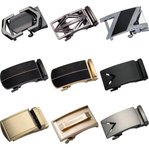 Mens Belts Black Gold Aolly Buckles 30 Styles Luxury Automatic Buckles For Leather Belts Mens Gifts Barry.Wang Fashion Designers