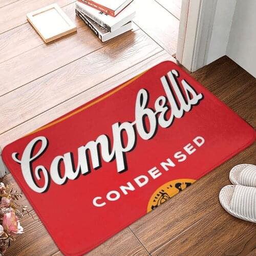 Campbells Doormat Carpet Mat Rug Polyester Non-Slip Floor Decor Bath Bathroom Kitchen Balcony 40x60