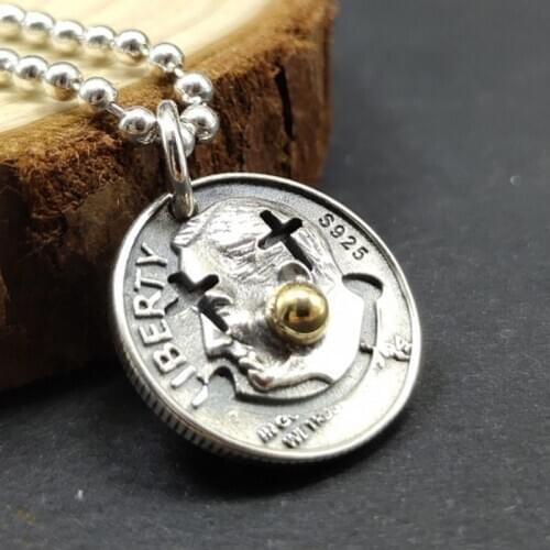 BOCAI New real s925 sterling silver jewelry clown smiley face pumpkin head pendant original personalized Man and Woman pendant