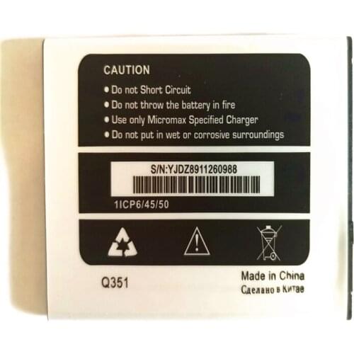 High Quality Original For Micromax Q351 Mobile Phone Lithium Battery 2000mAh Batterie Replacement with phone stander