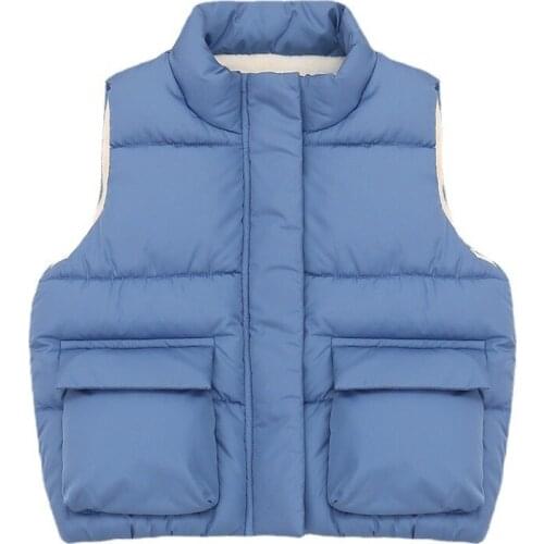 2021 New Baby Boys Girls Winter Coat Kids Warm Vest Children thicken Outerwear Jacket fashion cartoon hooded 3 Colors