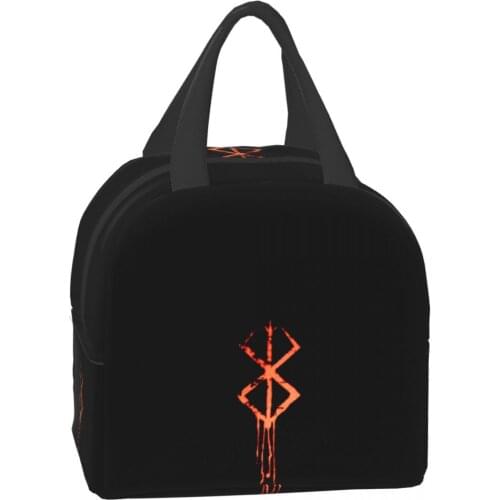 Berserk Portable Lunch Bag New Thermal Insulated Lunch Box Tote Cooler Handbag Bento Pouch Dinner School Food Storage Bags