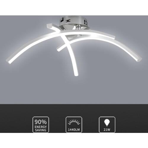 LED Ceiling Light For Living Room Bedroom AC 85-265V Warm Cold White Modern Trigeminal Ceiling Lamp Lighting Fixture Decoration