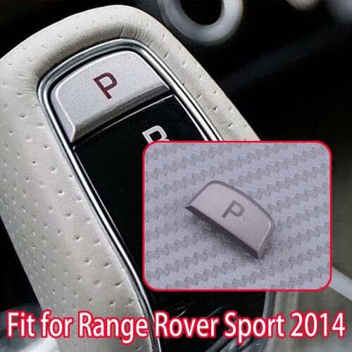 LR086213 Car Gear Shift Lever P Release Button Cover Frame Silver Fit For Range Rover Sport 2014 2015 2016 2017 2018 2019 2020