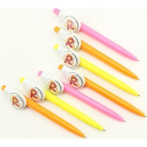 Ballpen with 1inch 25mm button badges for DIY Gifts Blank Material 100sets/PKG