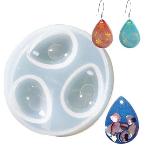 DIY Silicone Pendant Water Drop Gem Mold Resin Casing Craft Making Tool UV Epoxy Jewelry Resin Necklace Earring Mold