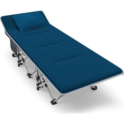 Folding bed single office siesta bed siesta lounge chair household simple portable marching bed