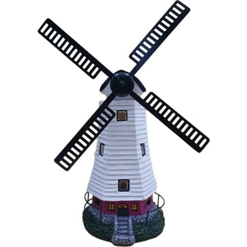 Lawn Light Black Gardening Windmill Landscape Lamp Outdoor Waterproof Novel
