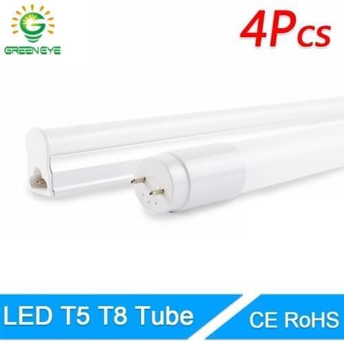 GreenEye LED Tube T5 T8 led tube light 6w 30cm 10w 60cm SMD2835 AC 110V 220V 240V LED T8 Integrated Driver Fluorescent Lamp