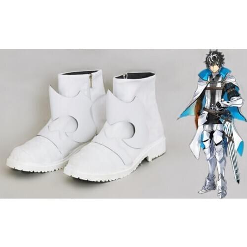 New Anime Fate/EXTELLA LINK Saber Charlemagne Cosplay Shoes Halloween Cosplay Shoes Size 35-45