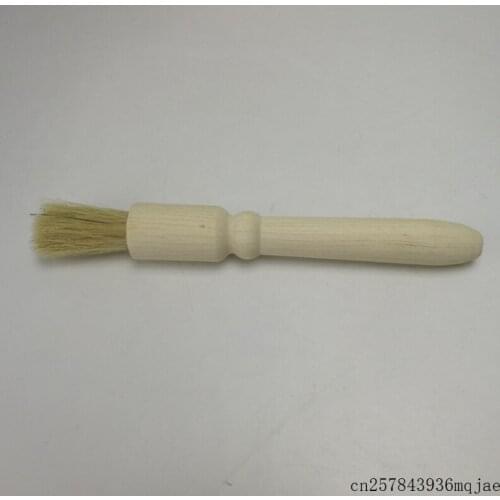 100pcs Coffee Brush Coffee Grinder Machine Cleaning Brush Wood Dusting Espresso Brush for Barista Natural Bristles