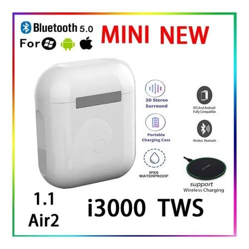 2021 Original i3000 TWS 1:1 GPS Rename Wireless Bluetooth Headsets 003F