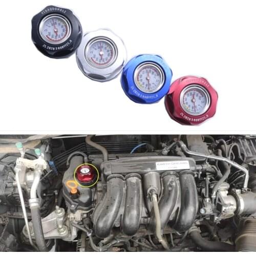 Aluminum Automobile With Oil Temperature Gauge Fuel Tank Cap Fuel Tank Cap Engine Oil Filler Cap For Honda D/B/H/K/F/L-Series