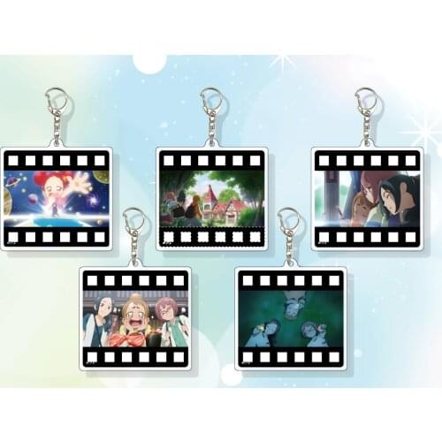 Anime Magical DoReMi Square Scene Acrylic Keychain Bag Pendant Keyring Toy Decor Harukaze Doremi Segawa Onpu Asuka Momoko