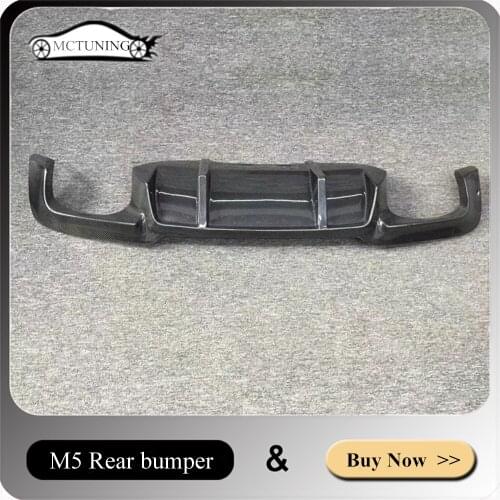 Car bodykit Rear bumper diffuser For 5 series M5 2010-2016 Real M5 Carbon Front bumper Auto Rear lip