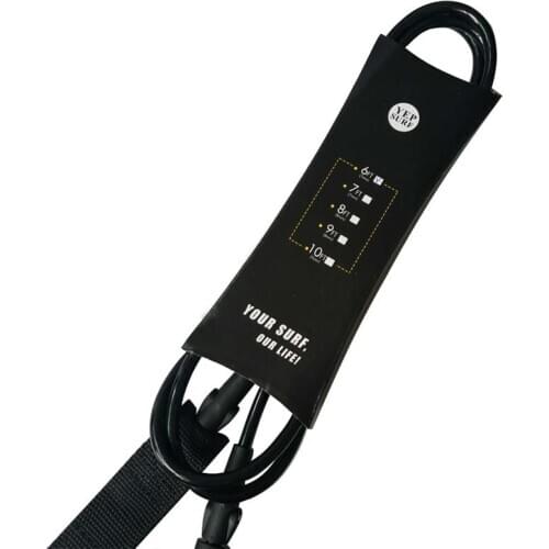 SUP Board Leash Surfboard Foot Leash 10ft 9mm Black/Red Surf Straight Leash 9ft/10ft/12ft-9mm Stand up paddle board leash