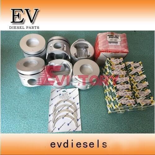 For Hino truck Engine repair parts J08C J08CT piston and piston ring set and crankshaft bearing con rod bearing