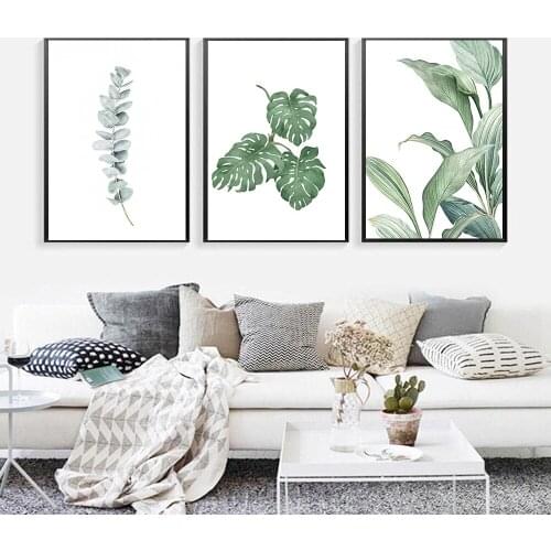 Eucalyptus Poster Plant Canvas Painting Farmhouse Wall Decoration Inspiring Bedroom Decoration Minimalism Line Art Picture