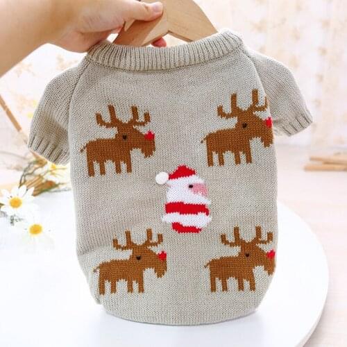 French Bulldog Clothes Christmas Dog Clothing Sweater Poodle Bichon Schnauzer Pug Costume Welsh Corgi Shiba Inu Pet Outfit Coat