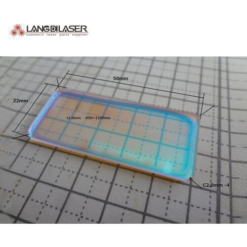 Ipl laser Optical windows LP450nm , size : 50*22*2mm , filters : 450nm~1200nm