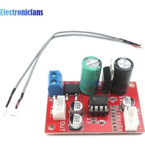 DIY KIT Rectifier Bridge NE5532 Audio OP AMP Microphone Preamps Pre Amplifier Board IC Socket DC 9-24V AC 8-16V