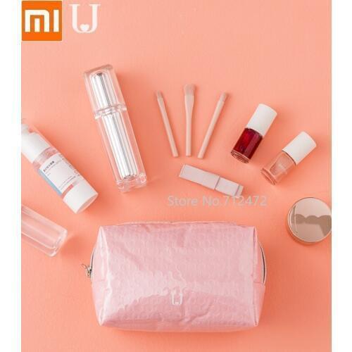 Xiaomi jordanjudy bubble film Cosmetic bag Female Portable large capacity travel case Storage wash bag make up package
