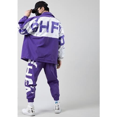 Streetwear Tracksuit Men Spring Sportswear Hip Hop Mens Sets Casual Male Track Suit Two Piece Set Jacket + Jogger Pants