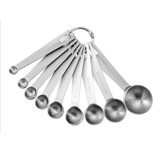 Measuring Spoon Round Measure Cup 1/16-1 Tbsp Bar Kitchen Baking Tablespoon Tool Cooking Seasoning Spoon
