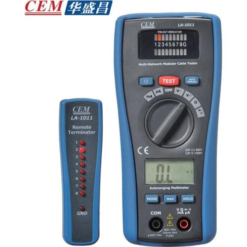 LA-1011 multi-function tester, with cable test, LAN test and multimeter functions