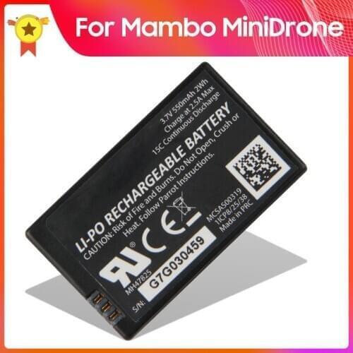 Original Replacement Battery Parrot For Parrot Mambo MiniDrone Jumping Sumo Rolling Spider 550mAh