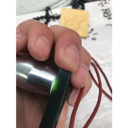 Natural hetian jade A customer special custom jade design pattern custom jade pendant necklace jewelry 50*35mm