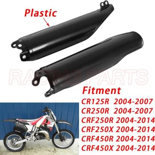 Motorcycle Front Fork Guard Cover Shock Absorber Protector Cover Trim For Honda Crf250 Crf450 2004-2012 Crf250r Crf450r ABS