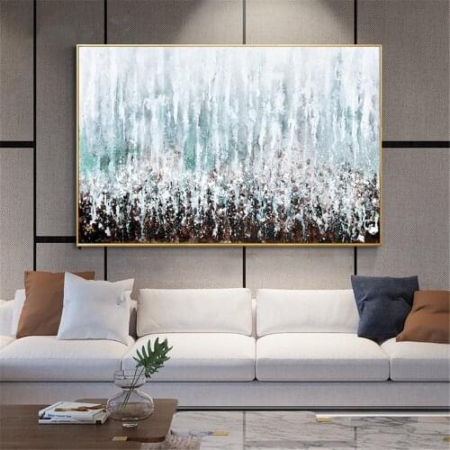 Landscape Poster Modern Hand Painted Oil Painting On Canvas Wall Art For Living Room Modern Handmade Paintings For Home Decor