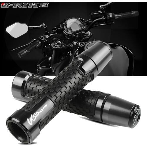For SUZUKI V-Strom 650 V-Strom650 VStrom 1000 DL1000 CNC Motorcycle knobs Anti-Skid scooter Handle ends Grips Bar Hand Handlebar