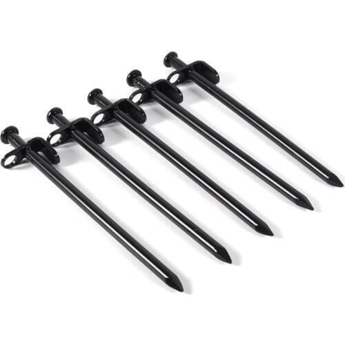 5Pcs/Lot 20Cm Steel Camping Tent Peg Tent Stakes Nail For Camping Equipment Outdoor Traveling Tent Building