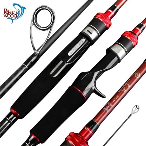 RoseWood Casting Spinning Fishing Rod 2.1m Medium Carbon Fiber Rod Pole 2 Section with EVA Handle Baitcasting Fishing Rod China